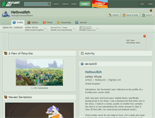 Tablet Screenshot of hellswolfeh.deviantart.com