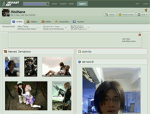 Tablet Screenshot of mistmana.deviantart.com