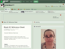 Tablet Screenshot of amandalyn11.deviantart.com