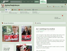 Tablet Screenshot of monkeyfangcatseyes.deviantart.com