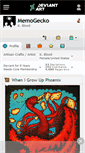 Mobile Screenshot of memogecko.deviantart.com