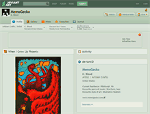 Tablet Screenshot of memogecko.deviantart.com