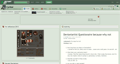 Desktop Screenshot of cymbal.deviantart.com