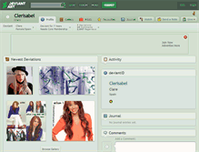 Tablet Screenshot of clerisabel.deviantart.com