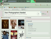 Tablet Screenshot of alexmcvey.deviantart.com