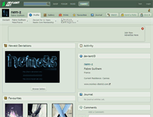 Tablet Screenshot of nem-z.deviantart.com