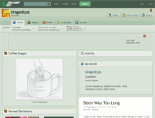 Tablet Screenshot of dragoneyzs.deviantart.com