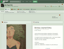 Tablet Screenshot of mi-chan104.deviantart.com