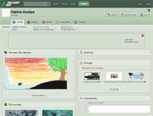 Tablet Screenshot of hakkin-kootee.deviantart.com