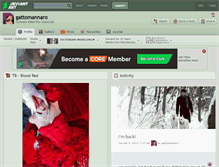 Tablet Screenshot of gattomannaro.deviantart.com