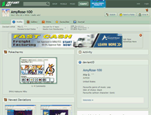 Tablet Screenshot of amyrose-100.deviantart.com