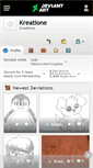 Mobile Screenshot of kreatione.deviantart.com