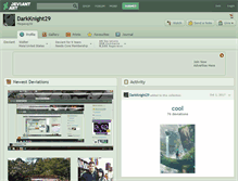 Tablet Screenshot of darkknight29.deviantart.com