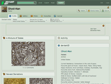 Tablet Screenshot of ghost-man.deviantart.com