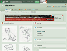 Tablet Screenshot of adrena-lynne.deviantart.com