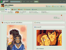 Tablet Screenshot of jet-x-katara.deviantart.com