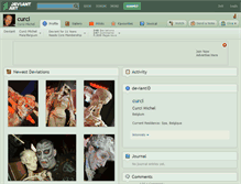 Tablet Screenshot of curci.deviantart.com