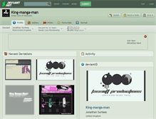 Tablet Screenshot of king-manga-man.deviantart.com