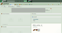 Desktop Screenshot of butterflyplz.deviantart.com