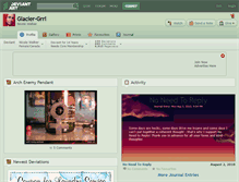 Tablet Screenshot of glacier-grrl.deviantart.com