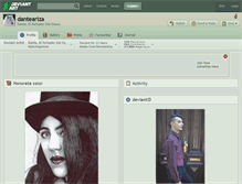 Tablet Screenshot of danteariza.deviantart.com