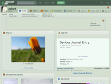 Tablet Screenshot of juliart.deviantart.com