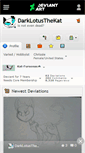 Mobile Screenshot of darklotusthekat.deviantart.com