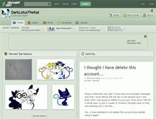 Tablet Screenshot of darklotusthekat.deviantart.com