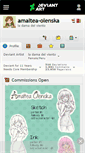 Mobile Screenshot of amaltea-olenska.deviantart.com