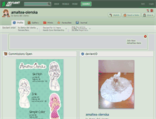 Tablet Screenshot of amaltea-olenska.deviantart.com