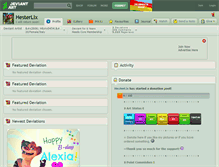 Tablet Screenshot of hesterlix.deviantart.com