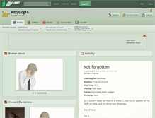 Tablet Screenshot of kittydog16.deviantart.com