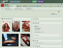 Tablet Screenshot of kh-fx.deviantart.com