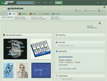 Tablet Screenshot of gordonholmes.deviantart.com