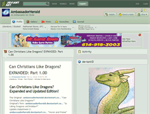 Tablet Screenshot of ambassadorherald.deviantart.com