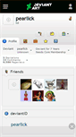 Mobile Screenshot of pearlick.deviantart.com