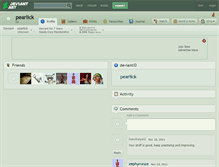 Tablet Screenshot of pearlick.deviantart.com