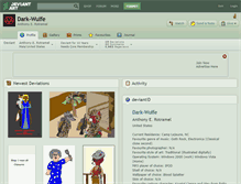 Tablet Screenshot of dark-wulfe.deviantart.com