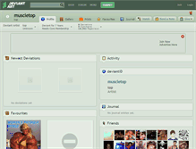 Tablet Screenshot of muscletop.deviantart.com