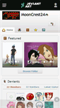 Mobile Screenshot of mooncrest24.deviantart.com