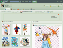 Tablet Screenshot of lamoco-13.deviantart.com