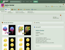 Tablet Screenshot of maitre-genkai.deviantart.com