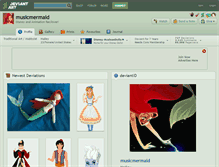 Tablet Screenshot of musicmermaid.deviantart.com