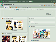 Tablet Screenshot of princesssushicat.deviantart.com