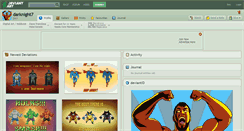 Desktop Screenshot of darknight7.deviantart.com
