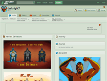 Tablet Screenshot of darknight7.deviantart.com