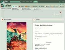 Tablet Screenshot of mytduck.deviantart.com