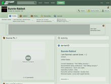 Tablet Screenshot of bunnie-rabbot.deviantart.com