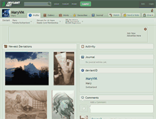 Tablet Screenshot of maryvm.deviantart.com