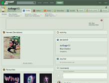 Tablet Screenshot of aoikage13.deviantart.com
